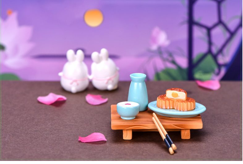 Mini Fairy Garden Animals Cartoon Rabbit Figurine Dolls Pot Bonsai Resin Car Interior Decoration Terrariums Fairy Garden Decoration Wholesale Fairy Garden Accessories Supplies Lovely Mini Rabbit Small Kids Toys - 描述图 3