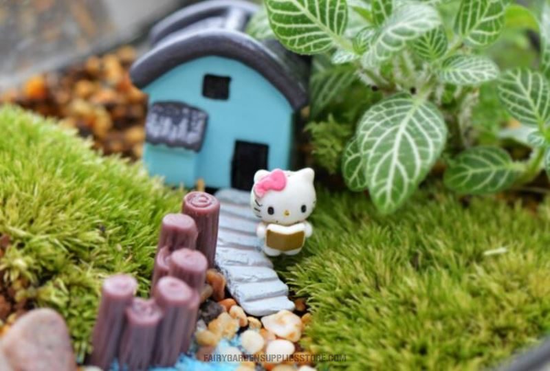 Bonsai Fairy Garden Ladder Small Stairs Steps Corridor Micro Landscape Miniature Fairy Garden Decoration Terrariums Fairy Garden Accessories Pot Green Plants Fairy Garden Ornament - 描述图 1