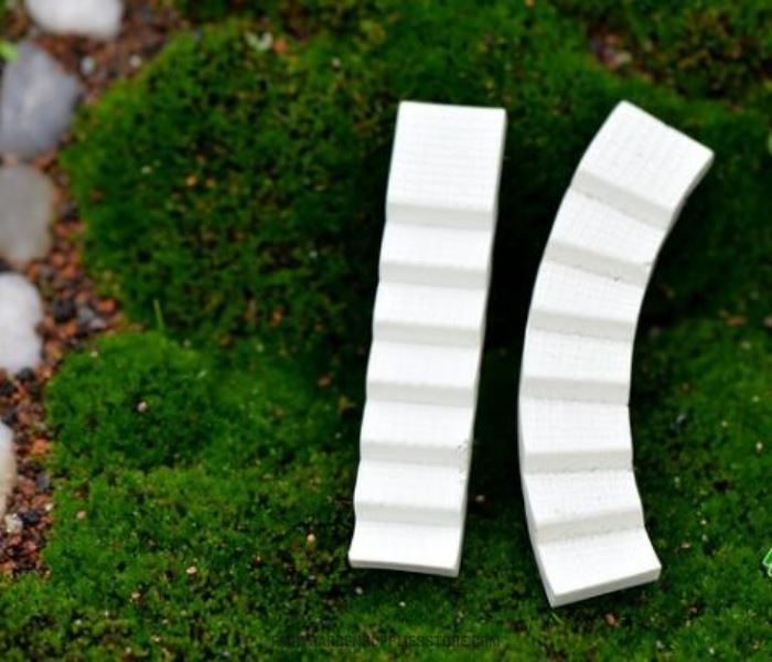 Fairy Garden Stairs Micro Landscape Miniature Fairy Garden Decoration Small Road Stairs Ladder Corridor Steps Diy Resinfairy Garden Accessories Resin Arts And Crafts Terrariums Fairy Garden Supplies - 描述图 2