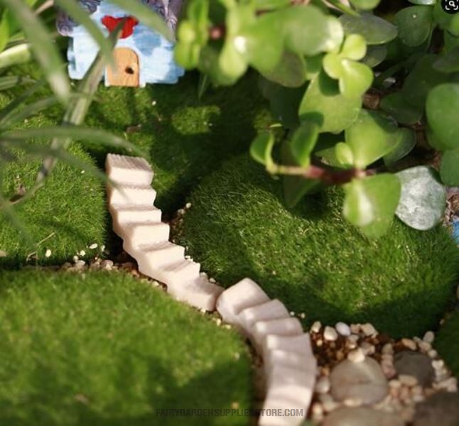 Fairy Garden Stairs Micro Landscape Miniature Fairy Garden Decoration Small Road Stairs Ladder Corridor Steps Diy Resinfairy Garden Accessories Resin Arts And Crafts Terrariums Fairy Garden Supplies - 描述图 4