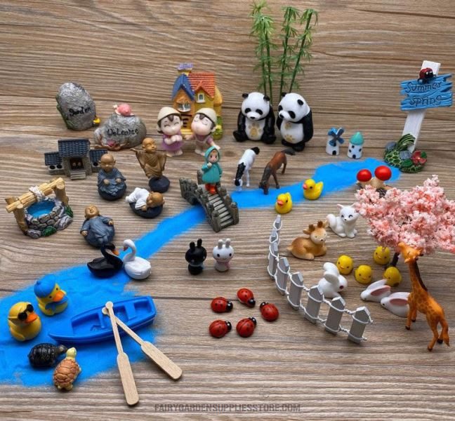 Micro Landscape Sand Blue Sand White Sand Stone River Sea Fairy Garden Supplies Micro Landscape Miniature Garden Ecology Bottle Landscaping Sand Children Sand Small Bonsai Pot Fairy Garden Accessories - 描述图 2