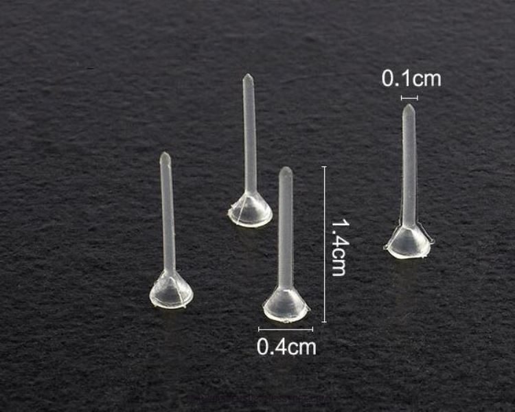 Miniature Fairy Garden Decoration Fairy Garden Accessories Fixed Needle Doll Stick Essential Plastic Pin 100 Pcs - 描述图 1