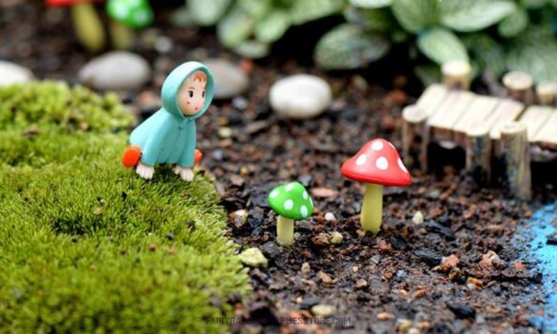 Artificial Plant Ornament Foam Mushroom Fairy Garden Micro Landscape Miniature Garden Pot Bonsai Fairy Garden Decoration Fairy Garden Accessories Multicolour Mushroom - 描述图 1