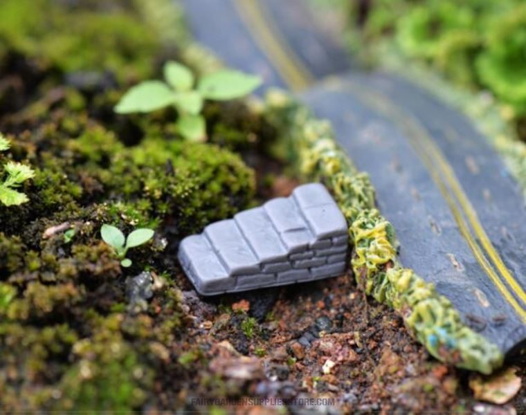 Mini Cute Resin Crafts Fairy Garden Stone Steps Micro Landscape Miniature Garden Fairy Garden Decoration Terrariums Fairy Garden Accessories Bonsai Small Ladder Stone Landscaping Decorate Diy Material Resin Craft - 描述图 1