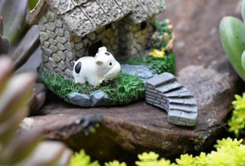 Mini Cute Resin Crafts Fairy Garden Stone Steps Micro Landscape Miniature Garden Fairy Garden Decoration Terrariums Fairy Garden Accessories Bonsai Small Ladder Stone Landscaping Decorate Diy Material Resin Craft - 描述图 4