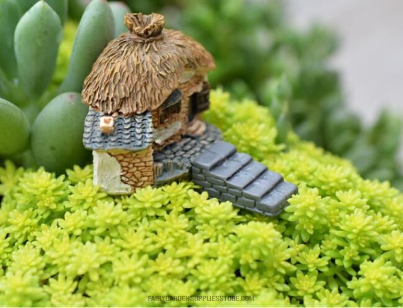 Mini Cute Resin Crafts Fairy Garden Stone Steps Micro Landscape Miniature Garden Fairy Garden Decoration Terrariums Fairy Garden Accessories Bonsai Small Ladder Stone Landscaping Decorate Diy Material Resin Craft - 描述图 5