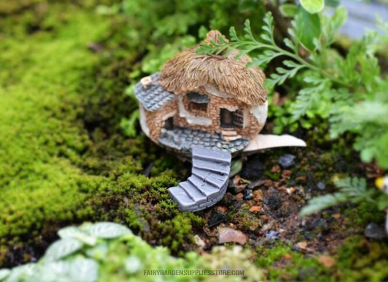 Mini Cute Resin Crafts Fairy Garden Stone Steps Micro Landscape Miniature Garden Fairy Garden Decoration Terrariums Fairy Garden Accessories Bonsai Small Ladder Stone Landscaping Decorate Diy Material Resin Craft - 描述图 6