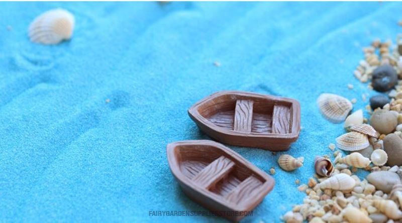Aquarium Fairy Garden Accessories Artificial Boat Mini Craft Miniature Fairy Garden Home Decoration Houses Micro Landscaping Decor Bonsai Diy Accessories Lovely Resin Ship Table Ornaments - 描述图 3