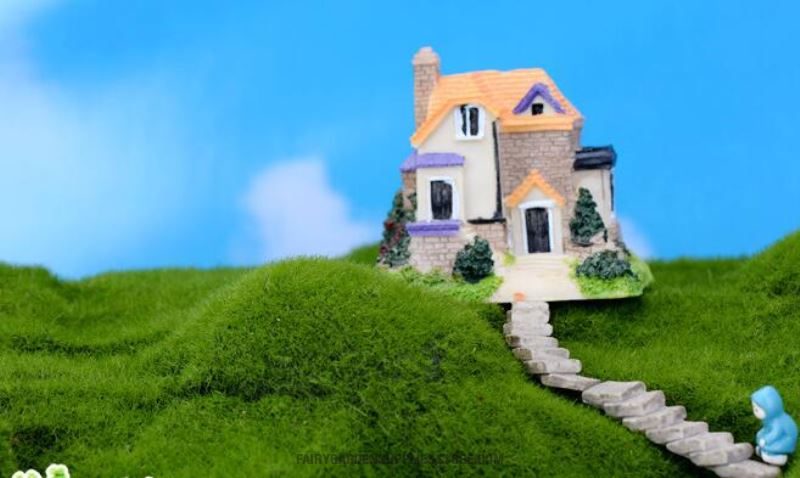 Terrariums Fairy Garden Stone Steps Emulational Stairs Bonsai Bend Small Road Ladder Aisle Diy Craft Resin Fairy Garden Decoration Fairy Garden Accessories - 描述图 2