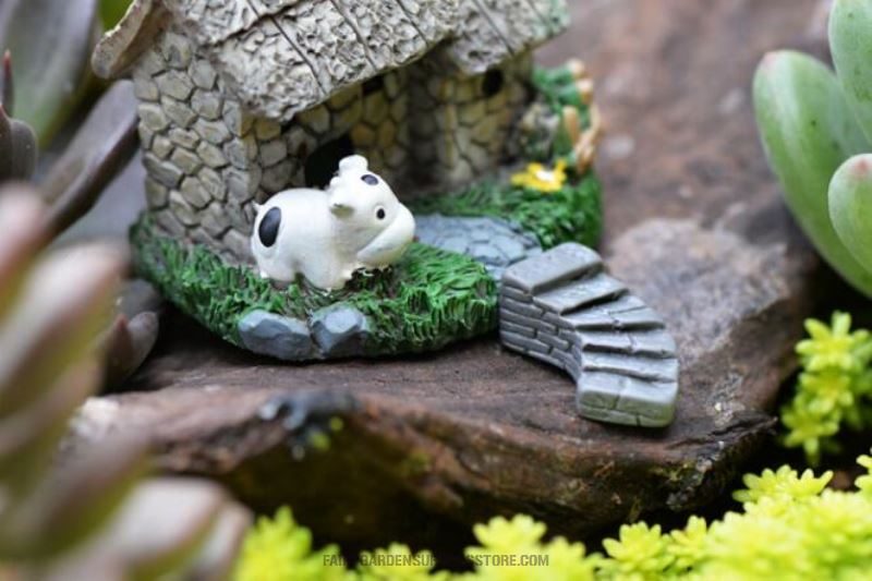 Terrariums Bonsai Stone Steps Small Stairs Road Stairs Moss And Lichen Fairy Garden Micro Landscape Miniature Garden Fairy Garden Decoration Fairy Garden Accessories Resin Arts And Crafts - 描述图 3
