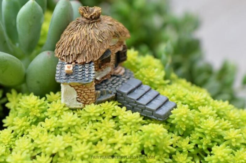Terrariums Bonsai Stone Steps Small Stairs Road Stairs Moss And Lichen Fairy Garden Micro Landscape Miniature Garden Fairy Garden Decoration Fairy Garden Accessories Resin Arts And Crafts - 描述图 4