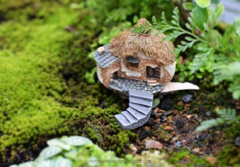Terrariums Bonsai Stone Steps Small Stairs Road Stairs Moss And Lichen Fairy Garden Micro Landscape Miniature Garden Fairy Garden Decoration Fairy Garden Accessories Resin Arts And Crafts - 描述图 5