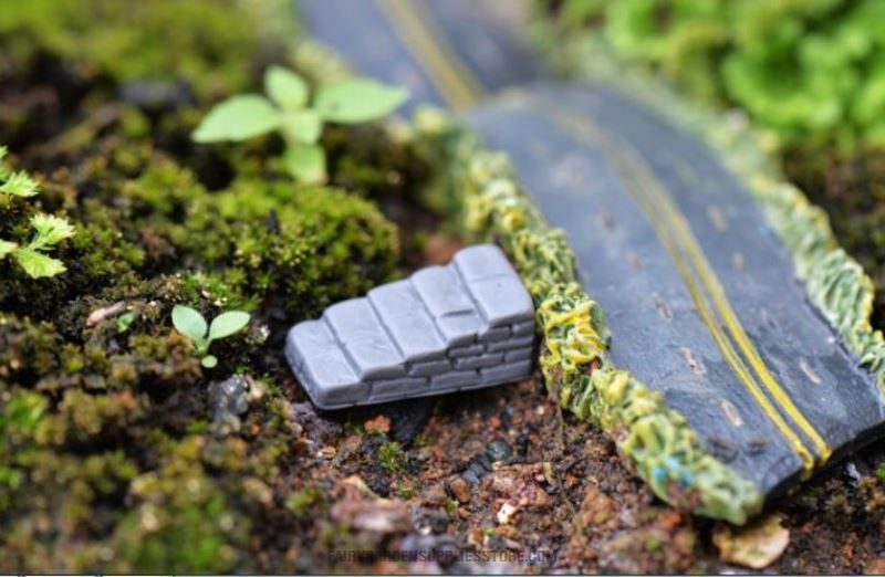 Terrariums Bonsai Stone Steps Small Stairs Road Stairs Moss And Lichen Fairy Garden Micro Landscape Miniature Garden Fairy Garden Decoration Fairy Garden Accessories Resin Arts And Crafts - 描述图 6