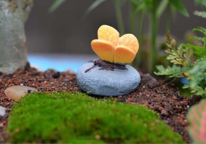 Mini Fairy Garden Decoration Terrariums Fairy Garden Accessories Bonsai Resin Stone Animal Snail Bee Frog Dragonfly Ladybug Artificial Diy Material Wholesale - 描述图 4
