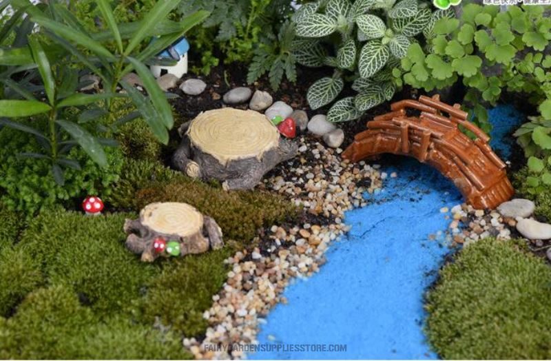 Mini Terrariums Fairy Garden Accessories Artificial Mushroom Tree Stump Bonsai Miniature Fairy Garden Pot Bonsai Home Houses Decoration Mini Craft Micro Landscaping Decor Diy Fairy Garden Ornament Flower Pot Plant Decoration Figurine - 描述图 4