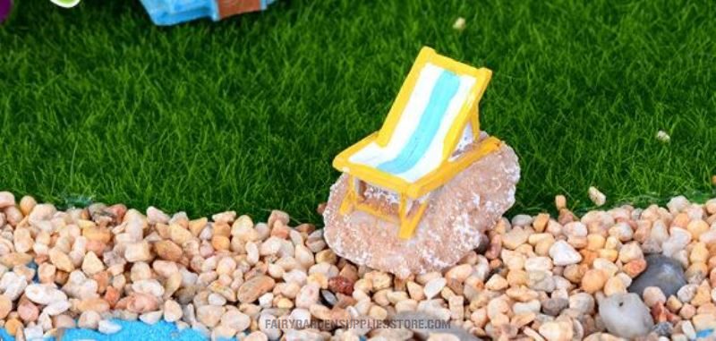 Pot Bonsai Moss Fairy Garden Furniture Micro Landscape Miniature Garden Terrariums Fairy Garden Ornament Beach Chair Diy Assemble Fairy Garden Decoration Fairy Garden Accessories Toys Wholesale - 描述图 1