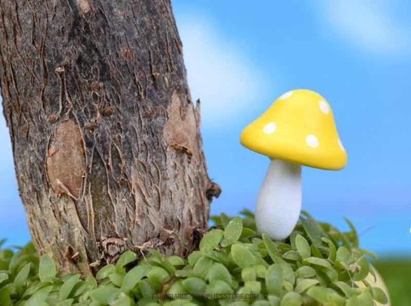 Artificial Plant Ornament Foam Mushroom Fairy Garden Micro Landscape Miniature Garden Pot Bonsai Fairy Garden Decoration Fairy Garden Accessories Multicolour Mushroom - 描述图 4