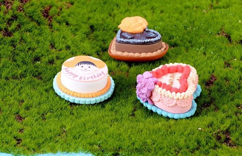 Mini Fairy Garden Resin Food Micro Landscape Decorative Cake Home Ornament Room Bonsai Ornament - 描述图 1