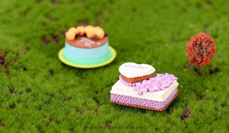Mini Fairy Garden Resin Food Micro Landscape Decorative Cake Home Ornament Room Bonsai Ornament - 描述图 3