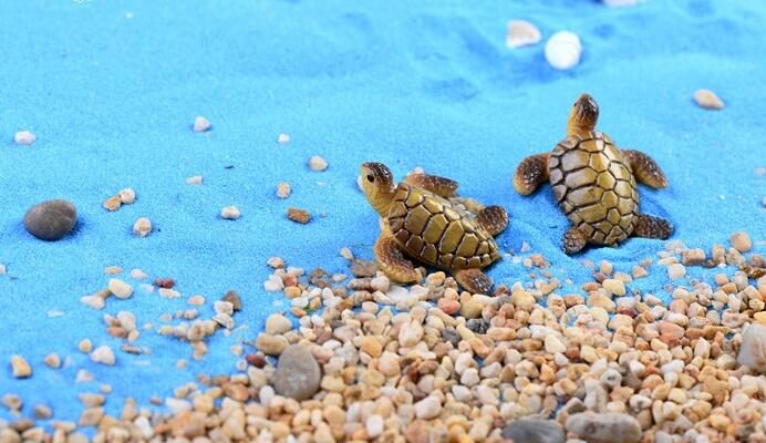 Cute Moss Fairy Garden Turtles Micro Landscape Miniature Garden Succulent Plants Animals Fairy Garden Decoration Terrariums Fairy Garden Accessories Toy Figurine Resin Tortoise Diy Material Doll - 描述图 1