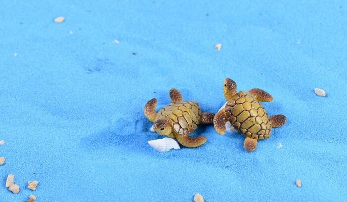 Cute Moss Fairy Garden Turtles Micro Landscape Miniature Garden Succulent Plants Animals Fairy Garden Decoration Terrariums Fairy Garden Accessories Toy Figurine Resin Tortoise Diy Material Doll - 描述图 2