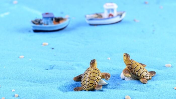 Cute Moss Fairy Garden Turtles Micro Landscape Miniature Garden Succulent Plants Animals Fairy Garden Decoration Terrariums Fairy Garden Accessories Toy Figurine Resin Tortoise Diy Material Doll - 描述图 3