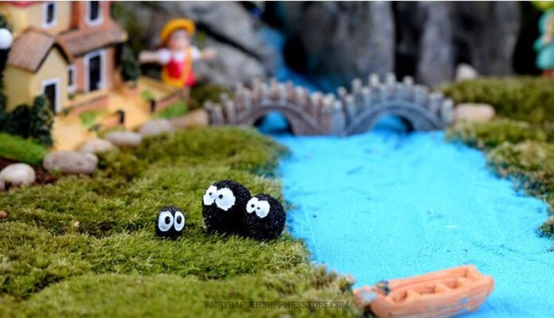 Mini Fairy Garden Elves Micro Landscape Miniature Garden Aquarium Ecology Bottle Dust Elves Series Landscaping Fairy Garden Decoration Terrariums Fairy Garden Accessories Pot Bonsai Fairy Garden Ornament - 描述图 5