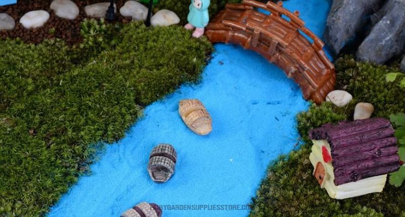 Pot Bonsai Mini Fairy Garden Accessories Resin Canoe Micro Landscape Miniature Garden Ecology Bottle Boat Desktop Fleshy Resin Craftwork Decorate Terrariums Fairy Garden Decoration - 描述图 1