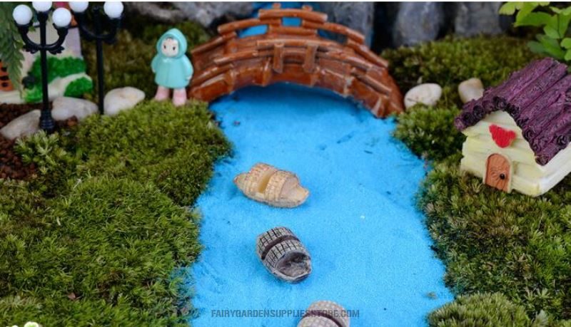 Pot Bonsai Mini Fairy Garden Accessories Resin Canoe Micro Landscape Miniature Garden Ecology Bottle Boat Desktop Fleshy Resin Craftwork Decorate Terrariums Fairy Garden Decoration - 描述图 2