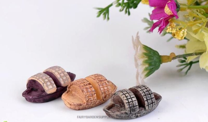 Pot Bonsai Mini Fairy Garden Accessories Resin Canoe Micro Landscape Miniature Garden Ecology Bottle Boat Desktop Fleshy Resin Craftwork Decorate Terrariums Fairy Garden Decoration - 描述图 4