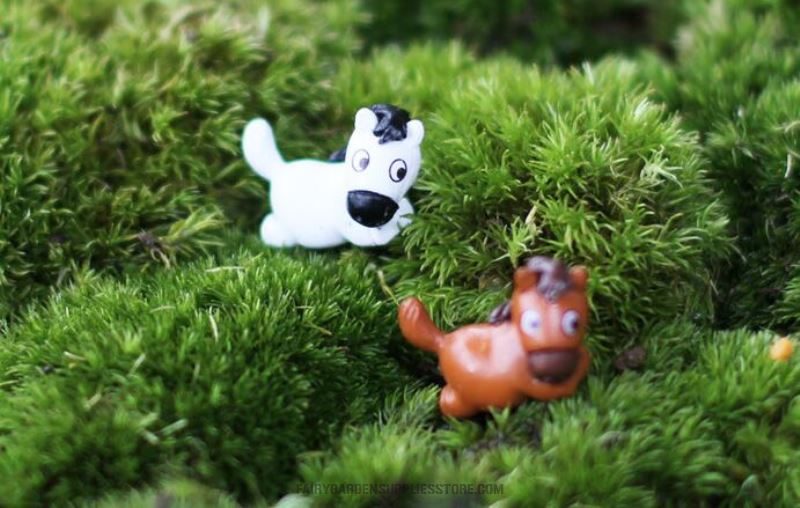 Mini Fairy Garden Resin Horse Micro Landscape Pot Bonsai Miniature Garden Fairy Garden Ornament Small Horses Doll Terrariums Fairy Garden Decoration Cute Fairy Garden Accessories Toys - 描述图 1