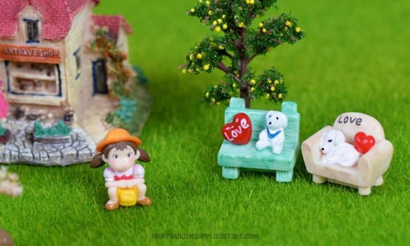 Pot Bonsai Moss Fairy Garden Terrariums Micro Landscape Miniature Garden Ecology Bottle Fleshy Pot Decorate Small Dog Sand Chair Material Accessories - 描述图 3