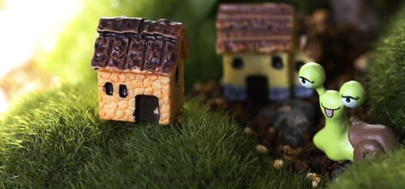 Mini Fairy Garden Thatched Cottage Pot Bonsai Micro Landscape Terrariums Miniature Garden Fairy Garden Ornament Small Villa House Model Diy Assemble Fairy Garden Decoration Fairy Garden Accessories - 描述图 2