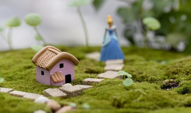 Mini Fairy Garden Hut Pot Bonsai Micro Landscape Miniature Garden Material Terrariums Fairy Garden Accessories Pot Decorate Two Color Small House - 描述图 4