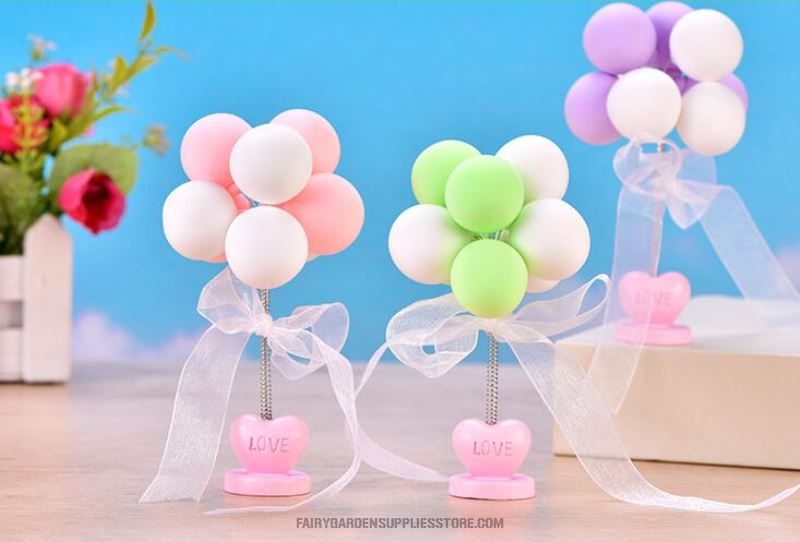 Dollhouse Miniature Scene Model Balloons Decoration Pretend Play Toy - 描述图 2
