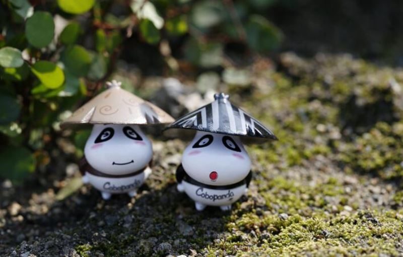 Super Adorable 4Style Small Bears Microcosmic Bonsai Fleshy Fairy Garden Decoration Wholesale Fairy Garden Accessories Supplies Terrariums Garden Accessory Fairy Garden Micro Landscape Miniature Garden Panda Animals - 描述图 1