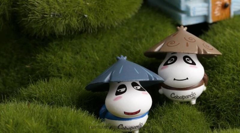 Super Adorable 4Style Small Bears Microcosmic Bonsai Fleshy Fairy Garden Decoration Wholesale Fairy Garden Accessories Supplies Terrariums Garden Accessory Fairy Garden Micro Landscape Miniature Garden Panda Animals - 描述图 4