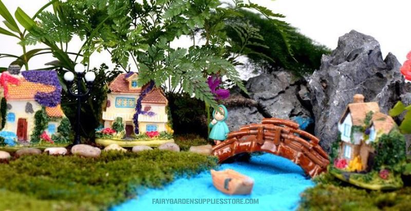 Mini Fairy Garden Castle Pot Bonsai Micro Landscape Miniature Garden Ecology Bottle Terrariums Fairy Garden Ornament Ivy Leaf Wall Villa Diy Assemble Fairy Garden Decoration House Wholesale Fairy Garden Accessories Supplies - 描述图 3