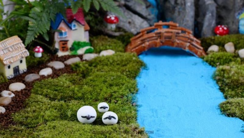 Mini Fairy Garden Animals Resin Sheep Figurine Indoor Micro Landscape Miniature Garden Fairy Garden Decoration Wholesale Fairy Garden Accessories Supplies Kids Doll Gift - 描述图 3