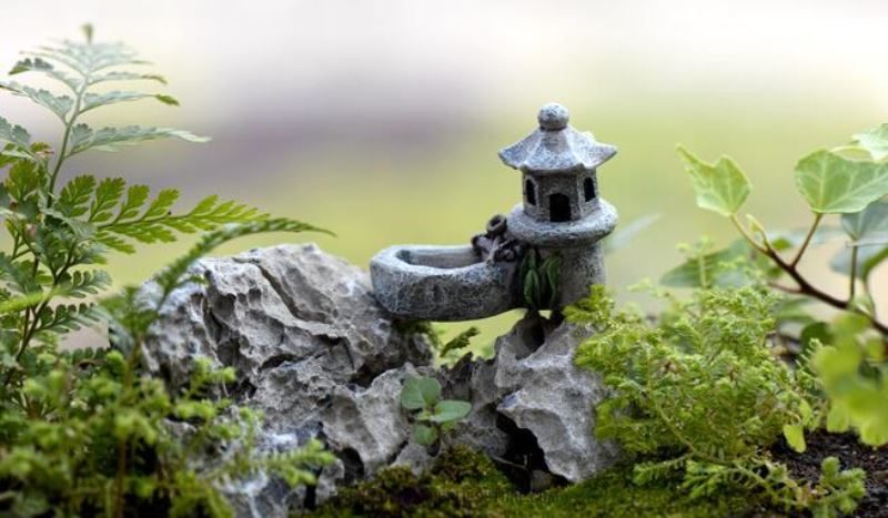 Container Moss Fairy Garden Building Micro Landscape Miniature Garden Fairy Garden Ornament Succulent Plants Pot Bonsai Fairy Garden Decoration Cheap Fairy Garden Accessories Toy Figurine Pool Tower Diy Ideas - 描述图 2
