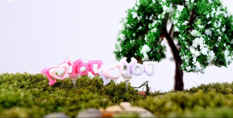 Mini Fairy Garden Accessories Supplies Micro Landscape Miniature Garden Fairy Garden Ornament Love Small Fairy Garden Decoration Love Diy Assemble Wholesale Fairy Garden Accessories Toys - 描述图 2