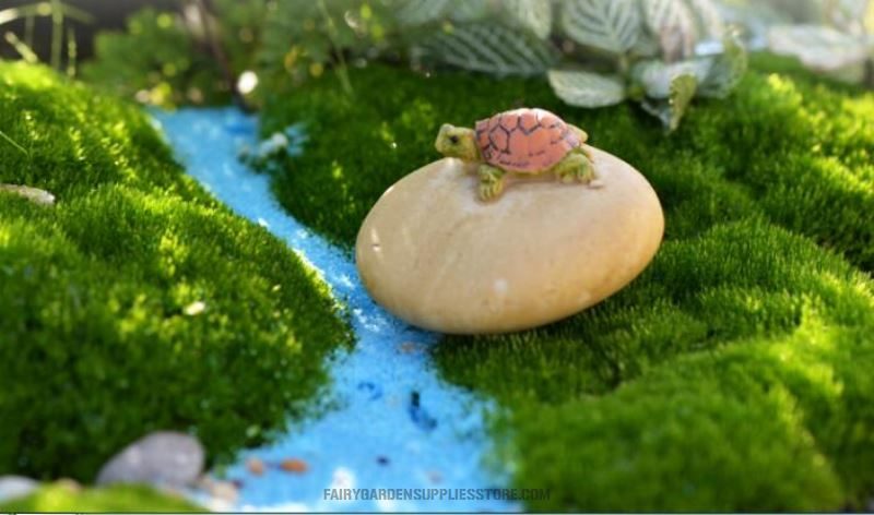 Aquarium Moss Fairy Garden Supplies Stone Tortoise Micro Landscape Miniature Garden Succulent Plants Terrariums Fairy Garden Decoration Pot Bonsa Fairy Garden Accessories Wholesale Resin Turtle Toy Figurine - 描述图 1