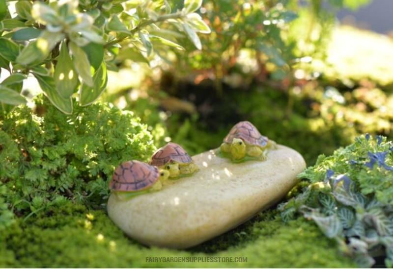Aquarium Moss Fairy Garden Supplies Stone Tortoise Micro Landscape Miniature Garden Succulent Plants Terrariums Fairy Garden Decoration Pot Bonsa Fairy Garden Accessories Wholesale Resin Turtle Toy Figurine - 描述图 3