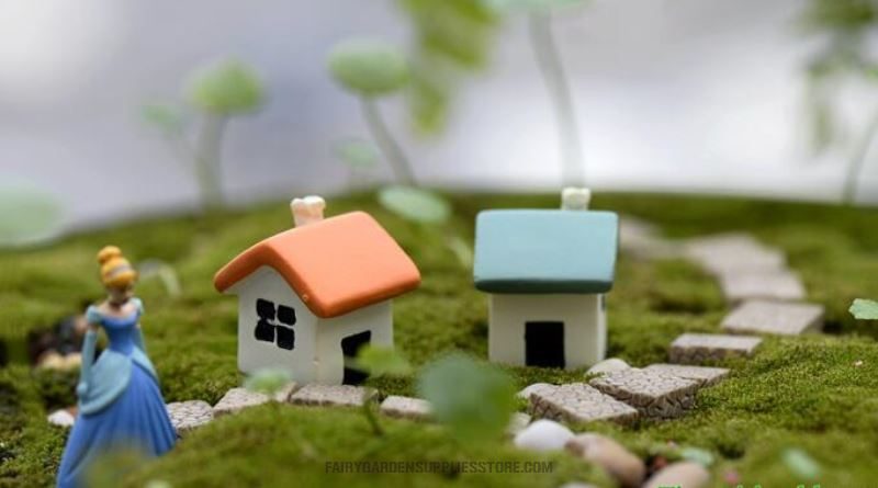 Mini Fairy Garden Kits Hut Micro Landscape Miniature Garden Pot Bonsai Fairy Garden Ornament Terrariums Wholesale Fairy Garden Accessories Supplies Kids Toy Figurine Two Color Small House Diy Materia - 描述图 4