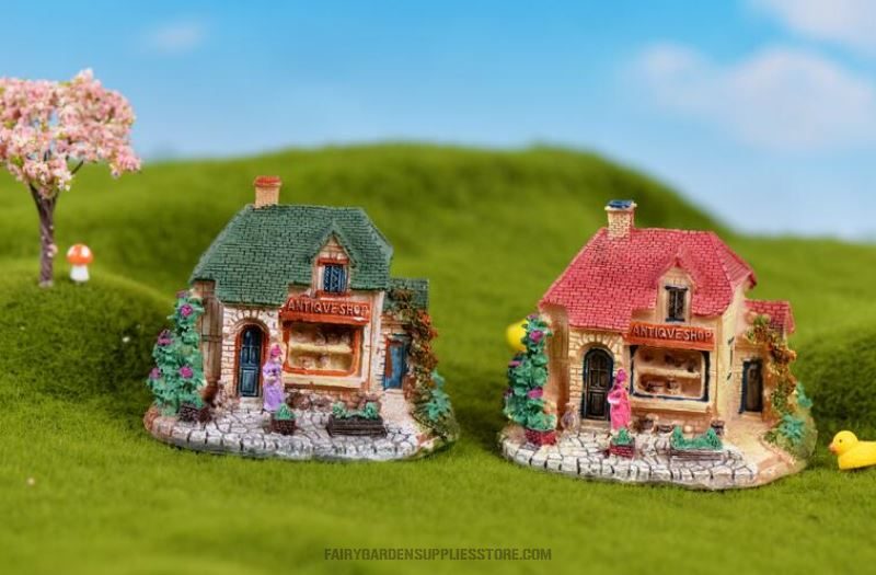 Wholesale Fairy Garden Supplies Large Castles Micro Landscape Miniature Garden Terrariums Fairy Garden Decoration Pot Bonsai Fairy Garden Accessories Resin Decorate Big Villa House Model Diy Material Kids Toys - 描述图 3