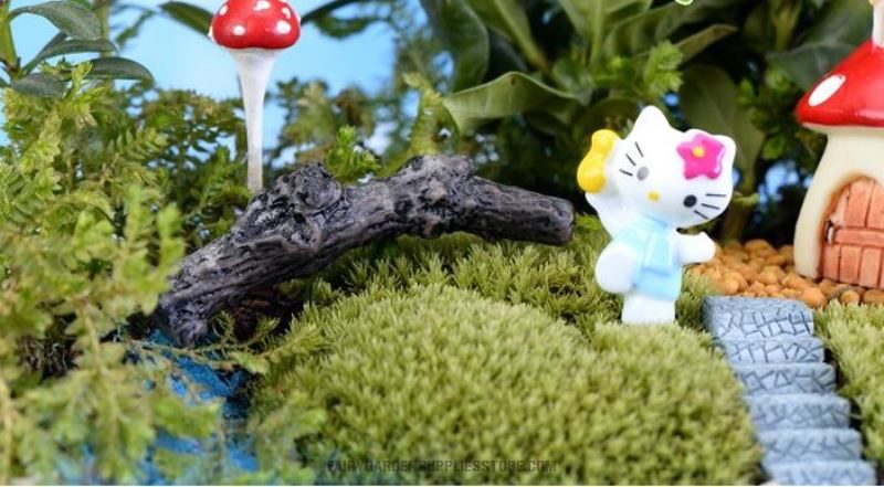 Mini Fairy Garden Supplies Resin Branch Micro Landscape Miniature Garden Pot Bonsai Fairy Garden Ornament Emulational Branch Mini Withered Branch Diy Assemble Small Fairy Garden Decoration Terrariums Stump Fairy Garden Accessories Toys - 描述图 1