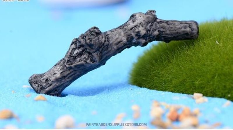 Mini Fairy Garden Supplies Resin Branch Micro Landscape Miniature Garden Pot Bonsai Fairy Garden Ornament Emulational Branch Mini Withered Branch Diy Assemble Small Fairy Garden Decoration Terrariums Stump Fairy Garden Accessories Toys - 描述图 4