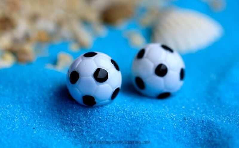 Mini Fairy Garden Supplies Indoor Micro Landscape Pot Bonsai Miniature Garden Terrariums Fairy Garden Ornament Lovely Emulational Mini Resin Football Basketball Resin Assemble Wholesale Fairy Garden Kits Accessories - 描述图 3