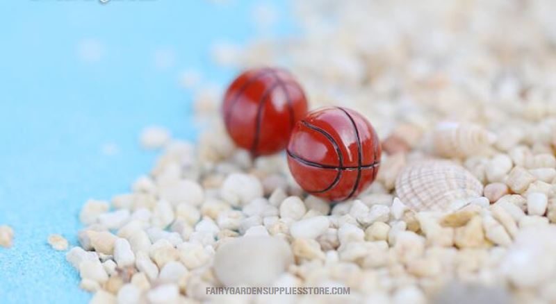 Mini Fairy Garden Supplies Indoor Micro Landscape Pot Bonsai Miniature Garden Terrariums Fairy Garden Ornament Lovely Emulational Mini Resin Football Basketball Resin Assemble Wholesale Fairy Garden Kits Accessories - 描述图 4
