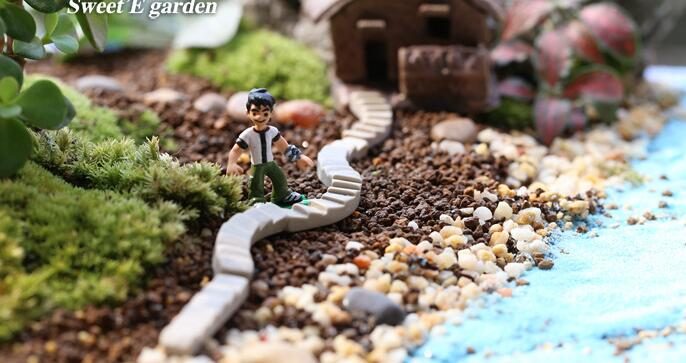 Mini Fairy Garden Supplies Micro Landscape Miniature Garden Indoor Fairy Garden Decoration Wholesale Fairy Garden Accessories Small Stairs Ladder Resin Road - 描述图 4